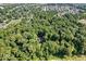 Aerial view of the property nestled among lush trees offering serenity and privacy at 6975 Milhouse Rd, Indianapolis, IN 46221