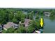 Picturesque lakefront property with lush greenery and private boat docks for tranquil waterfront living at 8069 Middle Bay Ln, Indianapolis, IN 46236