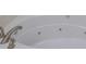 This luxurious bathtub has jets and a bronze faucet at 8069 Middle Bay Ln, Indianapolis, IN 46236
