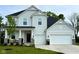 Charming two-story home featuring a manicured lawn, inviting front porch, and a convenient two-car garage at 8356 Leander Ave, Zionsville, IN 46077