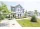 Beautiful two-story home with landscaped front yard, sidewalk and street view at 9248 Hawley Dr, Indianapolis, IN 46216