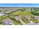 Aerial view of home showcasing large, fenced backyard in a desirable neighborhood at 937 Maple Stone Dr, Greenwood, IN 46143