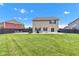 Large backyard with a patio, perfect for outdoor gatherings at 937 Maple Stone Dr, Greenwood, IN 46143
