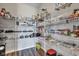 Well-stocked pantry featuring ample shelving and storage for organized kitchen essentials at 937 Maple Stone Dr, Greenwood, IN 46143
