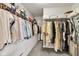 Spacious walk-in closet with ample hanging space and shelving for organized storage and personal items at 937 Maple Stone Dr, Greenwood, IN 46143