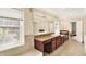 Bright bathroom with double vanity, granite countertops, and tile floors at 9650 Copley Dr, Carmel, IN 46290
