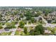 An aerial view showcases the neighborhood with its tree-lined streets, well-maintained homes, and green spaces at 1020 N Ritter Ave, Indianapolis, IN 46219