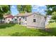 The backyard offers a cozy outdoor space with a well-maintained lawn, ideal for relaxing or entertaining at 1020 N Ritter Ave, Indianapolis, IN 46219
