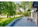 Spacious back deck overlooking a well-maintained yard and a beautiful river view at 1065 E 76Th St, Indianapolis, IN 46240