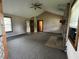 Spacious living room boasts a fireplace, and lots of natural light at 1082 E County Road 400 S, Clayton, IN 46118