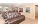 Finished basement featuring comfortable seating for entertaining or relaxing at 11030 Brentwood Ave, Zionsville, IN 46077