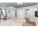 Comfortable bedroom with neutral walls, closet, and ceiling fan for optimal living at 11030 Brentwood Ave, Zionsville, IN 46077