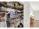 Pantry with wire shelving and plenty of storage space at 11518 Cherry Blossom W Dr, Fishers, IN 46038