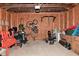 A spacious garage interior perfect for storage at 1702 Kessler Blvd E Dr, Indianapolis, IN 46220
