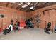 Well-lit garage space, ready for storage and projects at 1702 Kessler Blvd E Dr, Indianapolis, IN 46220