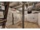 Unfinished basement featuring block walls and supports at 247 N 14Th St, Noblesville, IN 46060