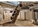 Unfinished basement featuring stairs, block walls and supports at 247 N 14Th St, Noblesville, IN 46060