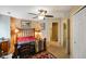 Comfortable bedroom with a cozy bed and access to a bathroom at 255 Bastion Pl # Apt D, Avon, IN 46123