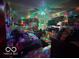 Bedroom illuminated with colorful disco lights and fan at , Shelbyville, IN 46176