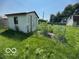 Backyard storage shed with yard and garden at , Shelbyville, IN 46176