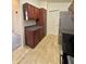 Functional kitchen with wood cabinets and modern appliances, perfect for culinary enthusiasts at 5019 Amber Creek Pl, Indianapolis, IN 46237