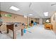 Spacious finished basement features a foosball table and plenty of open space for activities at 54 Horseshoe Ln, Carmel, IN 46033