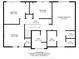 Detailed second floor plan showcasing the layout of the bedrooms, bathrooms, and walk-in closets at 54 Horseshoe Ln, Carmel, IN 46033