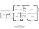 Detailed first floor plan showcasing the layout of the kitchen, living room, dining room, and bathrooms at 54 Horseshoe Ln, Carmel, IN 46033