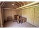 Interior view of a shed with a wood frame at 5707 In-234, McCordsville, IN 46055