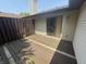 Wooden deck with privacy fence and access to sliding glass door at 613 Monte Vista Dr, Greenwood, IN 46143
