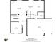 Detailed first floor plan showing the layout of the living room, kitchen, office, and garage at 6563 Enclave Blvd, Greenwood, IN 46143