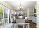 Bright eat-in kitchen with stainless steel appliances and a sliding glass door at 6563 Enclave Blvd, Greenwood, IN 46143
