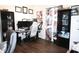 Bright and well-appointed home office with modern furniture and decor, perfect for remote work at 6563 Enclave Blvd, Greenwood, IN 46143