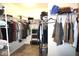 Large walk-in closet with organized shelving and ample storage space for clothes at 6563 Enclave Blvd, Greenwood, IN 46143