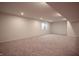 Spacious finished basement offering potential for recreation or additional living space at 7284 Bayview Run, McCordsville, IN 46055