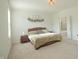 Spacious main bedroom featuring carpeted floors, large windows, and an ensuite bathroom at 7284 Bayview Run, McCordsville, IN 46055