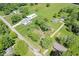 Aerial view of the property showcasing its expansive lot and neighborhood at 10928 W Jackson St, Muncie, IN 47304