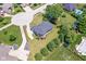 Expansive aerial view of a home on a sprawling, landscaped lot in a suburban neighborhood at 117 Sawgrass Ct, Lebanon, IN 46052