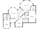 A top-down schematic of the home's second story features four bedrooms, two baths, and two open-to-below spaces at 117 Sawgrass Ct, Lebanon, IN 46052