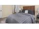 Comfortable bedroom with a modern headboard and two side tables at 1207 Pickwick Pl, Indianapolis, IN 46208