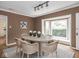 Dining room with an oval table, seating for six, and a bright bay window at 1207 Pickwick Pl, Indianapolis, IN 46208