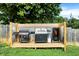 Backyard cooking area with stainless steel grills, perfect for outdoor entertaining at 121 Ursal Ln, Greenwood, IN 46143
