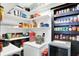 Walk-in pantry features organized shelving for optimal storage at 121 Ursal Ln, Greenwood, IN 46143
