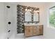Stylish bathroom showcasing a double sink vanity and modern fixtures at 12118 Castle Row Overlook, Carmel, IN 46033