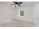 Comfortable bedroom featuring natural light and a ceiling fan at 12118 Castle Row Overlook, Carmel, IN 46033