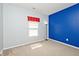 Bedroom has two tone wall and carpeted flooring at 15308 Wolf Run Ct, Noblesville, IN 46060