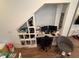 Dedicated office space with built-in shelves, perfect for remote work or study in a well-lit environment at 1720 Rembrandt St, Indianapolis, IN 46202