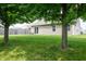 Relax in this backyard space framed by trees and a lush grassy area, ideal for outdoor activities at 1792 Persimmon Grove Dr, Indianapolis, IN 46234