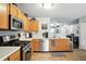 Functional kitchen with stainless steel appliances and lots of natural light at 19433 Tradewinds Dr, Noblesville, IN 46062