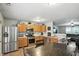 Spacious kitchen with stainless appliances and an open floor plan at 19433 Tradewinds Dr, Noblesville, IN 46062